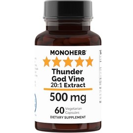 MONOHERB Thunder God Vine 20:1 Root Extract 500 mg - 60 Capsules