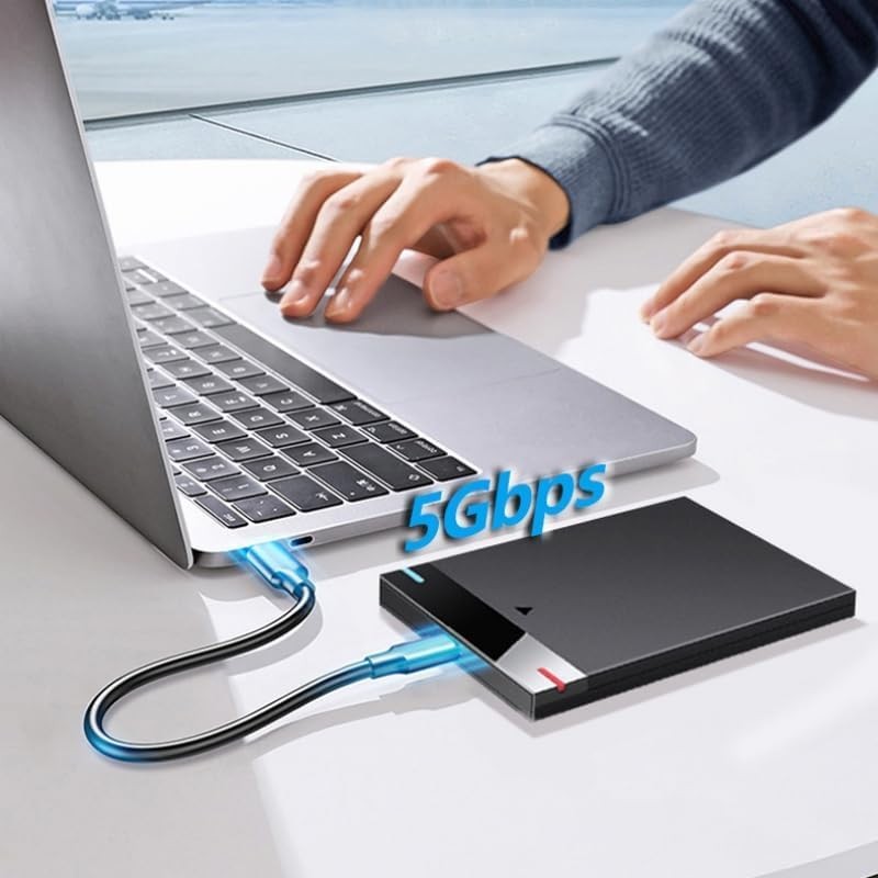 Festplattengehäuse 2,5 Zoll Micro B USB 3.0Type-C Externe Festplatte Kabel