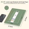 PYNEX Ring Binder Notebook A4 Squared, 21.5 x 27.9 cm,