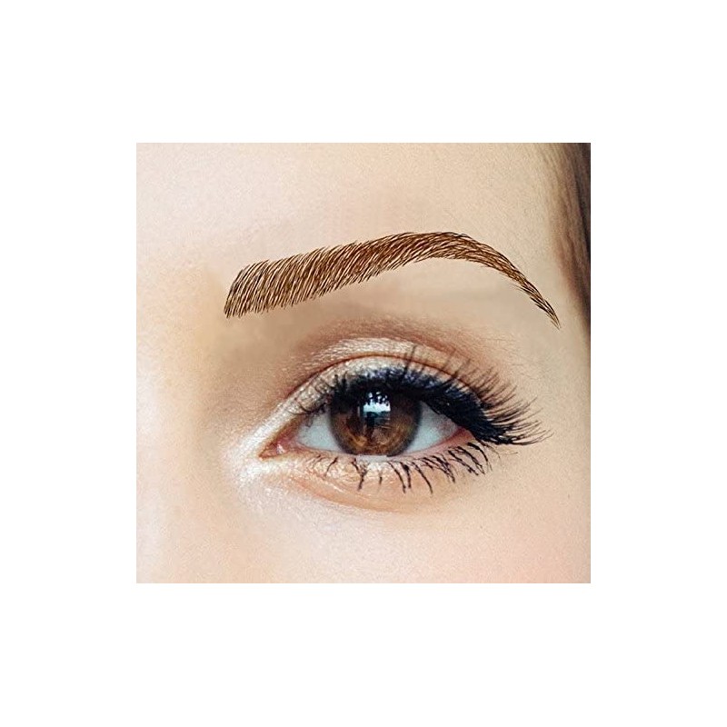 Beauti-Full Brows|Easy Application|Waterproof|9 Pairs|Temporary Tattoo Eyebrows: Claudia (Black)