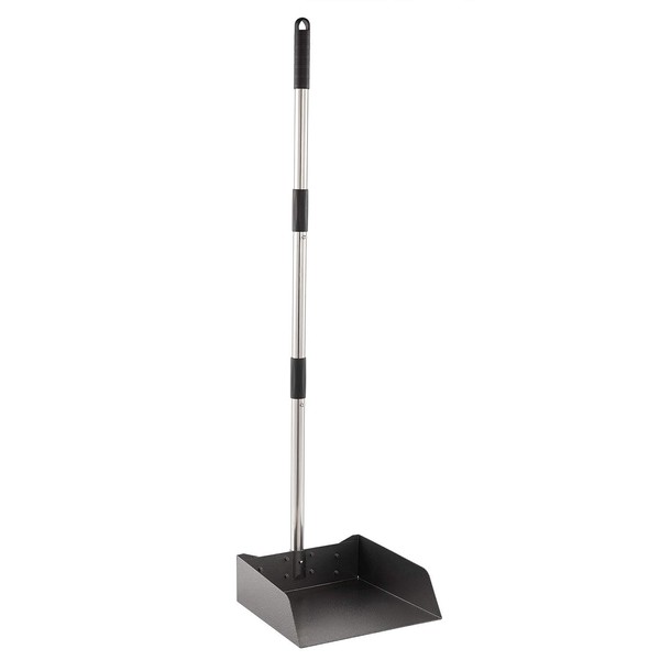 Yangbaga Dust Pans with Long Handle - 39” Heavy Duty Metal Upright Dustpan - Long Handled Stand Up Dustpans - Best Dustpans for Home/Lobby/Shop/Garage/Yard