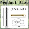 KxrTpx 6 Pcs Set Camping Cooking Set, Portable Spice Jars