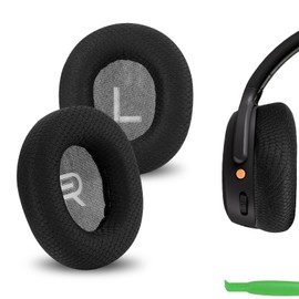 Geekria Comfort Mesh Ear Pads for Skullcandy Crusher ANC 2 Headphones Ear Pads Headset Ear Pads Ear Pad Ear Cup Cover Repair Parts (Black)