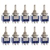 ETOPARS Pack of 10 Blue Mini Miniature Toggle Switch ON-ON