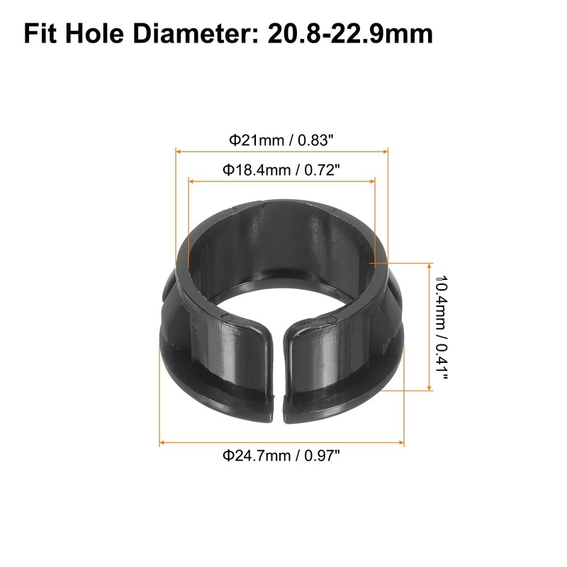 sourcing map Cable Snap Bushing Grommets, 20Pcs 21mm/0.83" Mounting Dia