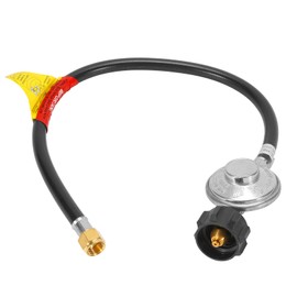 JEASOM 2 Feet Propane Regulator and Hose Universal Grill Regulator with Hose Replacement for LP Gas Grill, Heater and Fire Pit Table