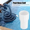 Swimming Pool Hose Cuff, White Skimmer Inlet Cuff End Vacuum