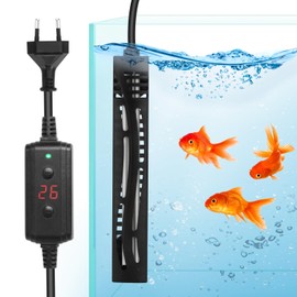 Nobleza Aquarium Heater Rod 30-100L, 100W Submersible Aquarium Heater, Aquarium Heater, Safety Quartz Tank Heater, External Temperature Controller (15-35℃)