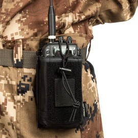 LUITON Tactical Radio Holster - Heavy Duty Molle Radio Holder for Two-Way Walkie Talkies