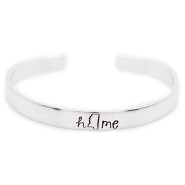 Mississippi State MS Home Cuff Bracelet Hand Stamped Jewelry Long Distance Relationship Gift for Best Friend Daughter Graduation