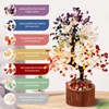 Hazms 7 Chakra Crystal Tree of Life - 8.7 Inches