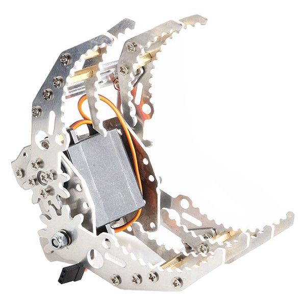 Professional Metal Robot Arm Claw Mechanical Gripper with High Torque Servo, Hand Fingers Paw RC Robotic Part Manipulator Clamp for Arduino, Raspberry pi, Microbit, AI ROS Science STEAM DIY Education