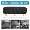 Fenghome Pool Table Cover, 7/8 ft Waterproof Billiard Table Cover