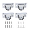 Crapyt 4 Pcs 1-1/4 Inch Low Profile Casters Wheels Cabinet