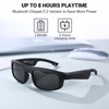 LVTEL LVTEL Smart Glasses, Polarized Bluetooth Sunglasses, Built-in Mic &