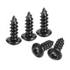 uxcell Hex Socket Self Tapping Screws, M4 x 10mm Carbon