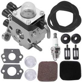 Anxingo C1Q-S97 FS85 Carburetor for Sthil FS75 FS80 FS80R FS85 FS85R FS85T FS85RX String Trimmer Weed Eater Carb with Air Fuel Filter Repower Kit