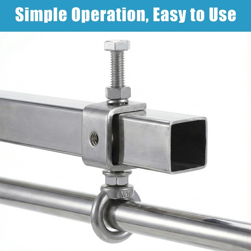 Afcabakila 6 Pcs 25mm C Clamps, 304 Stainless Steel with