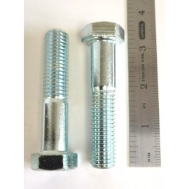 Unbranded 5/8-11 x 3" HEX HEAD SCREWS BOLTS GRADE 5 - ZINC -  PACK OF 2
