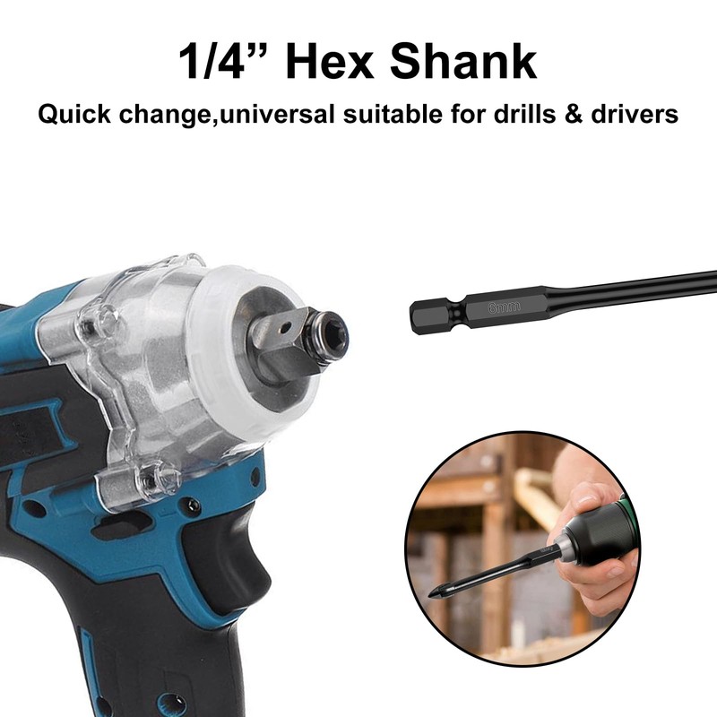 20 PCS 1/4" Tile Drill Bits 6mm Masonry Drill Bits