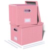 2 Pack File Storage Organizer, Filing Box, Portable File Box