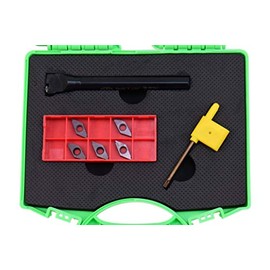 SHARS 7 pcs TKIR 1/2" RH Indexable Internal Miniature Right Hand Grooving and Cut Off Holder Set 404-6575 M]