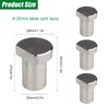 Pack of 4 Bench Dog Bench Hooks 20 mm, Aluminium