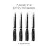 Orgreenic Hammered High Carbon Steel Steak Knives set- Non-Stick Tsuchimi