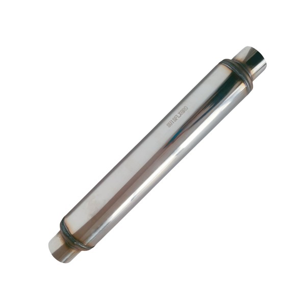 SUISFLXGRO Exhaust Muffler, 3" ID Exhaust Resonator With 18" Body