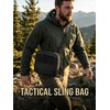 Small Tactical Messenger Bag for Men, 8.5" Shoulder Sling Waist