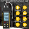 SURLABA Digital Manometer, Differential Dual Port Pressure Gauge, Professional Gas