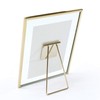 MIMOSA MOMENTS Brass Metal Floating 4x6 Picture Frame