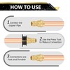 5 Pack FOSKAN Copper Press PEX A Expansion Coupling, 3/4"Press