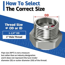 1'' NPT Male Hex Head Stainless Steel Oil Sight Glass Liquid Level Gauge Oil Indicator Window Hydraulic Tank Sight Glass For Pump Air Compressor Gearbox (1'' NPT Male)