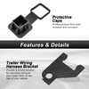 ROMELACK 2" Receiver Rear Trailer Hitch Heavy-Duty Steel Compatible with