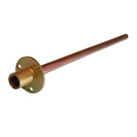 1/2" Wallplate with 15mm Copper Tail x 350mm