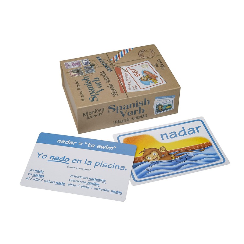 Spanish Flash Cards by Monkey Wonder - Learn Spanish with