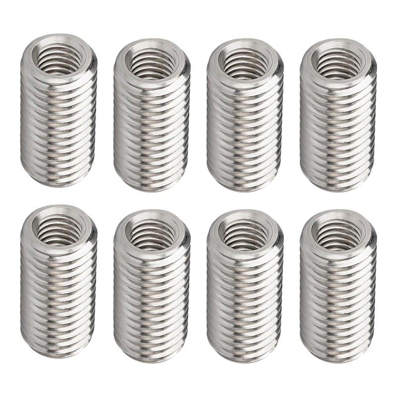 Qrity 20 Pcs Thread Inserts, Threaded Sleeves, M8 x 10mm