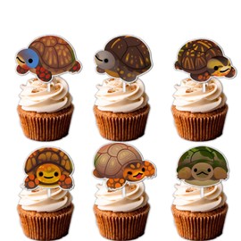 S-Cp-1129Ice Cream Fruit Dessert Cupcake Topper Colorful Glitter Happy Birthday Sensory Pop Game Theme Decor Supplies Baby Shower Boys Girls Birthday Party Decorations