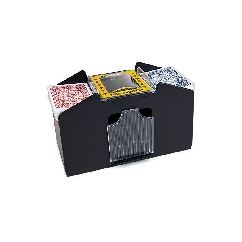 Brybelly 1 to 4 Deck Automatic Poker Card Shuffler, Battery-Operated
