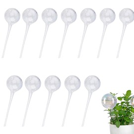 Voarge Pack of 12 Small Watering Balls, Potted Plants, Self-Watering, PVC Watering Automatic Watering Balls, Watering Bulb, 13 x 5 cm
