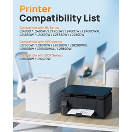 E-Z Ink Compatible TN830XL Toner Cartridge Replacement for Brother TN830XL TN830 TN 830 Toner Cartridges Compatible with Brother DCP-L2640DW HL-L2460DW HL-L2480DW HL-L2400D Printer (2 TN830XL Toner)
