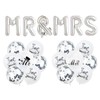 KOBOKO Silver Mr & Mrs Balloons Wedding Decoration