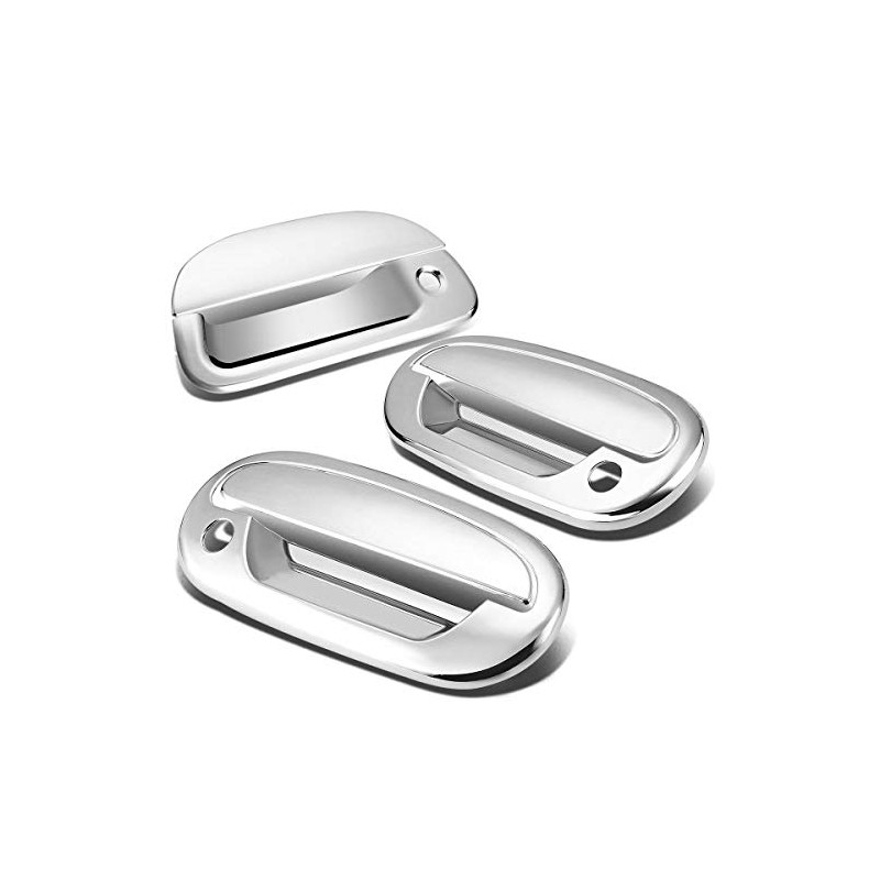 Xtremewarez ABS Chrome Door Handle Covers and Tailgate Cover with