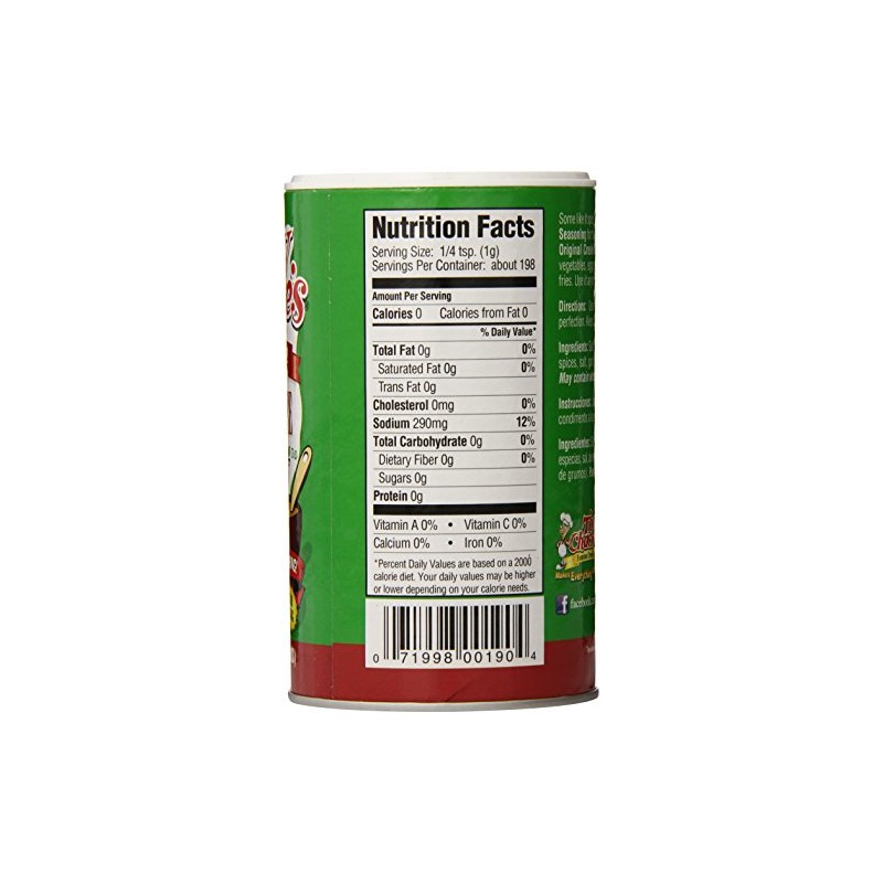 Tony Chachere More Spice Seasoning, 7-Ounce Containers (Pack of 12)