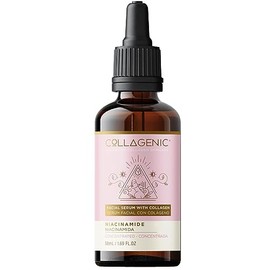 Collagenic | Serum Facial Antimanchas con 10% Niacinamida y Colágeno | Unifica el tono, Regula la Producción de Grasa, Reduce Poros Abiertos e Imperfecciones, Hidrata y Suaviza | Serum de Día y Noche| 60 ml