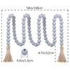 58 Inches String Garland Farmhouse Wooden Beads Rustic Boho Wood