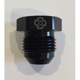 Fasster X327 -4AN End Plug / 4 AN Hose End Fitting -4 BLACK / AN flare