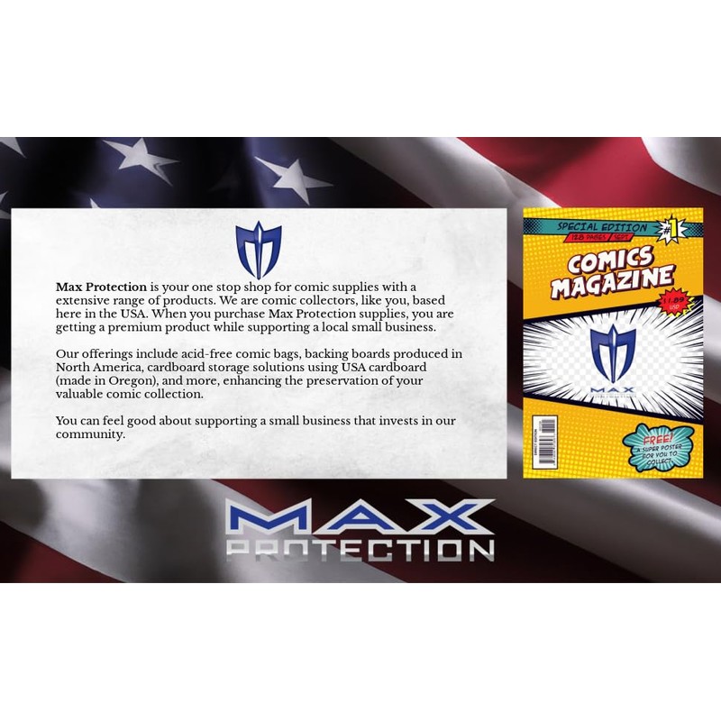 Max Protection Silver Age Thick Size Resealable Ultra Clear Comic