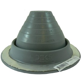 EAGLE 1: #3 Metal Roof Pipe Flashing Boot - Cut to Fit Almost Any Pipe - Flexible & Adjustable Roof Jack Pipe Boot - (Grey)